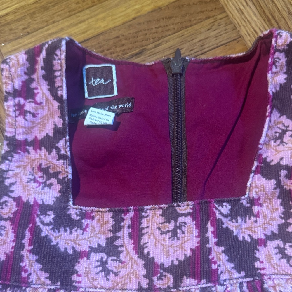 Tea Collection Floral Corduroy Dress